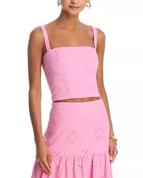 Кружевной топ - эксклюзив AQUA, розовый