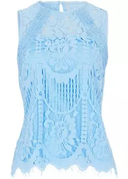 Кружевной топ Bpc Selection, голубой