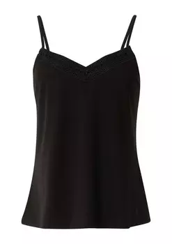 Кружевной топ COMMA Top, черный