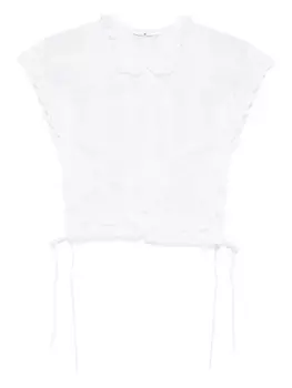 Кружевной топ Ermanno Scervino, белый