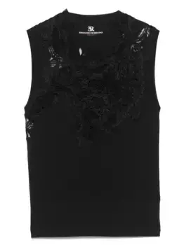 Кружевной топ Ermanno Scervino, черный