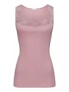 Кружевной топ Hanro Top Cotton Delight, розовый