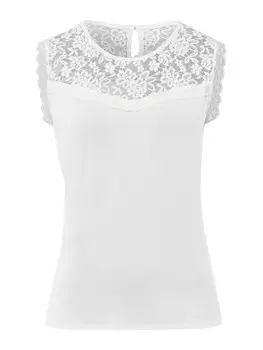Кружевной топ heine Top, экрю