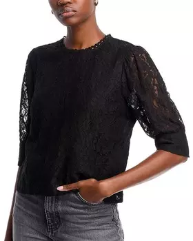 Кружевной топ Lucky & Coco, черный