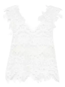 Кружевной топ MAURIZIO MYKONOS, белый