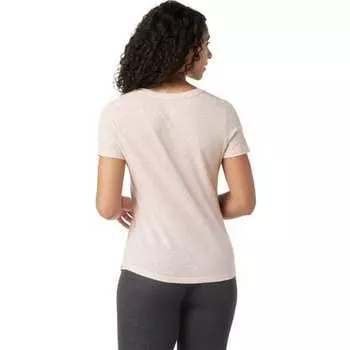 Кружевной топ Merino 150 с v-образным вырезом и короткими рукавами женский Smartwool, цвет Peach Whip