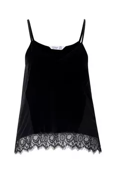 Кружевной топ MIAMODA Top, черный