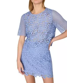 Кружевной топ MILLY, синий