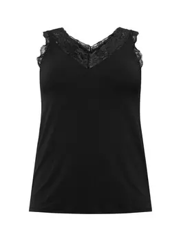 Кружевной топ ONLY Carmakoma Top BENNEDIKTE, черный