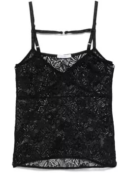 Кружевной топ Patrizia Pepe, черный