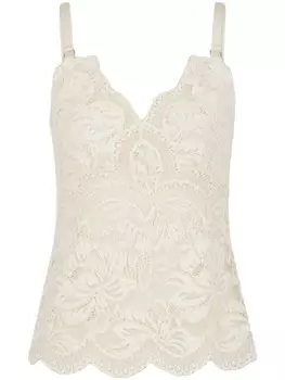 Кружевной топ Rabanne, белый
