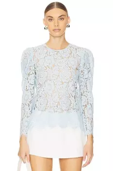 Кружевной топ rue Generation Love, голубой