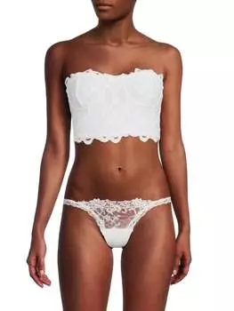 Кружевной топ с корсетом adella Free People Black