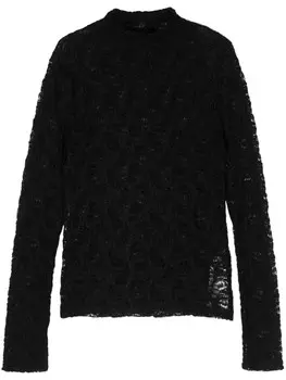 Кружевной топ Seventy, черный