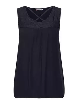 Кружевной топ STREET ONE Top, ночной синий
