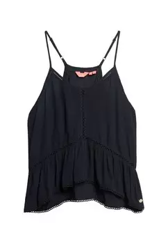 Кружевной топ Superdry Top, морской синий