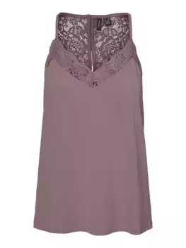 Кружевной топ Vero Moda "VMANA S/L LACE TOP", красный