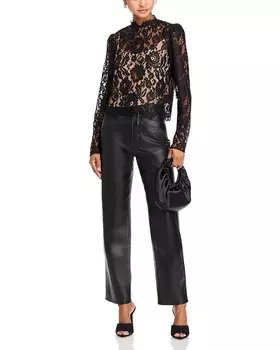 Кружевной топ WAYF Nadia, черный