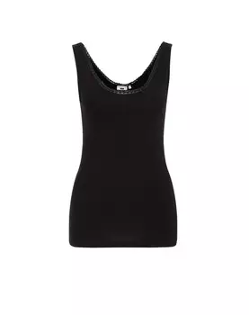 Кружевной топ WE Fashion Top, черный