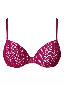 Кружевной верх бикини TWINSET, фиолетовый