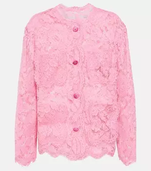Кружевной жакет Dolce&Gabbana, розовый