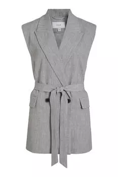 Кружевной жилет Vila, серый