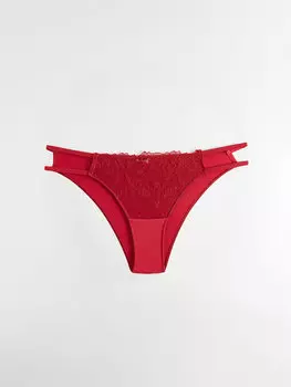 Кружевные бразильские трусики LCW DREAM, красный