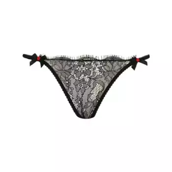 Кружевные бразильские трусики Лорна Agent Provocateur, черный