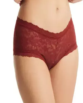 Кружевные бриджи с завышенной талией Hanky Panky, бордовый