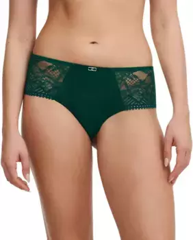 Кружевные брюки-кюлоты Classic Origins Chantelle, темно-зеленый