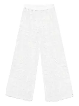 Кружевные брюки MAURIZIO MYKONOS, белый