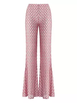 Кружевные брюки с низкой посадкой Missoni, красный