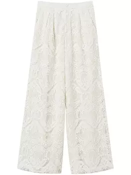 Кружевные брюки TWINSET, белый
