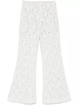 Кружевные брюки TWINSET, зеленый