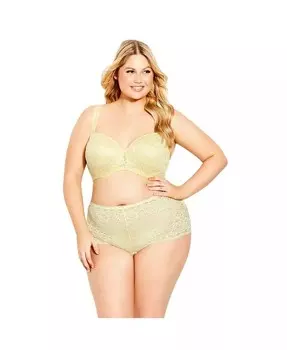 Кружевные дерзкие трусы больших размеров AVENUE, синий