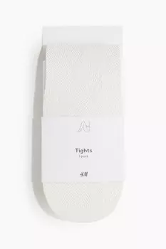 Кружевные колготки H&M, белый