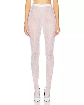 Кружевные колготки Wardrobe.Nyc, кремовый