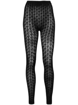 Кружевные леггинсы Alaa, черный