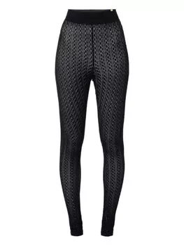 Кружевные леггинсы Elisabetta Franchi, черный