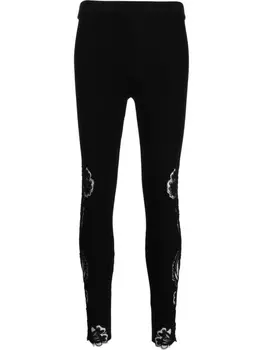 Кружевные легинсы Ermanno Scervino, черный
