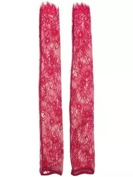 Кружевные перчатки из коллаборации с Rue Ra Atu Body Couture, красный