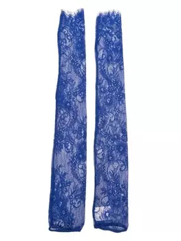Кружевные перчатки из коллаборации с Rue Ra Atu Body Couture, синий