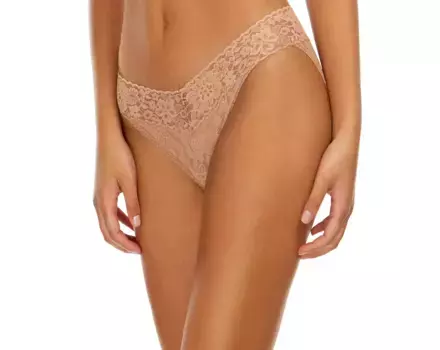 Кружевные плавки бикини с высокой талией Hanky Panky, бирюзовый