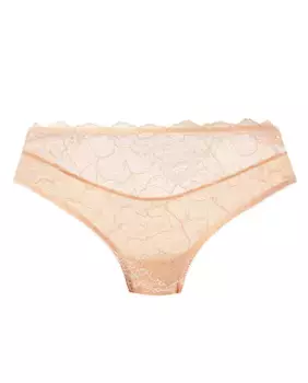Кружевные плавки бикини со средней посадкой Wacoal, цвет Crema