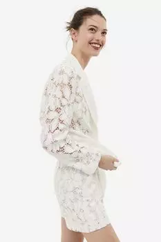 Кружевные шорты H&M, белый