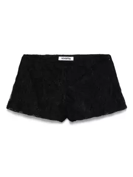 Кружевные шорты Vivetta, черный