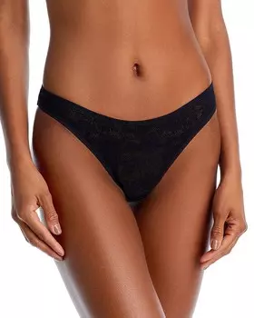 Кружевные стринги Eberjay со средней посадкой Eberjey, черный