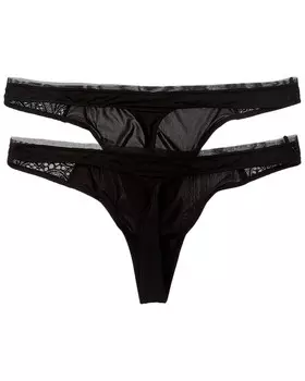 Кружевные стринги LIVELY, черный