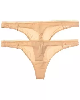 Кружевные стринги LIVELY, коричневый