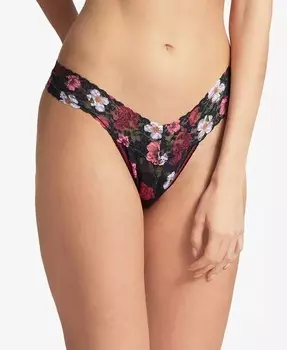 Кружевные стринги с низкой посадкой и принтом Hanky Panky, мультиколор